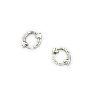 Archibald Knox Nouveau Leaf Circle Earrings