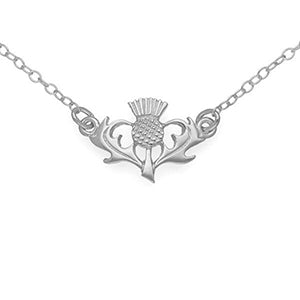 Thistle Silver Necklet