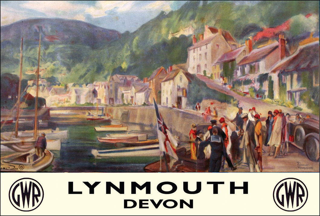 Lynmouth Devon Poster