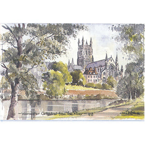 Worcester Cathedral Watercolour