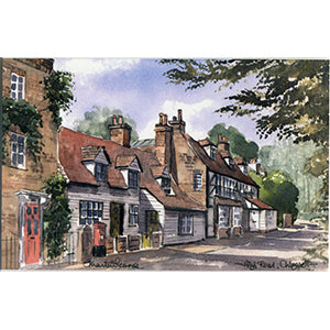 Chigwell Village, High Road Watercolour