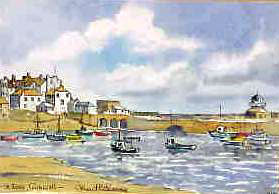 St Ives Harbour Cornwall Watercolour