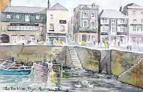 Plymouth, Barbican Devon Watercolour