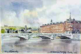 Cork, St Patricks Bridge Watercolour