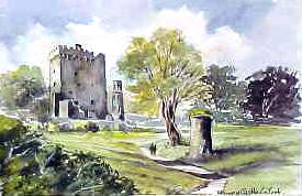 Blarney Castle, County Cork Watercolour