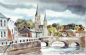 Cork, River Lee Watercolour