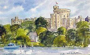 Windsor Castle London Watercolour