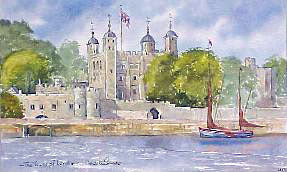 Tower Of London Watercolour
