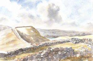 Hadrian'S Wall Watercolour