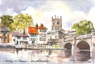 Henley On Thames Oxfordshire Watercolour
