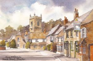 Bicester Oxfordshire Watercolour