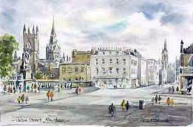 Aberdeen, Union St Watercolour