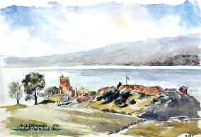Urquhart Castle - Loch Ness Watercolour