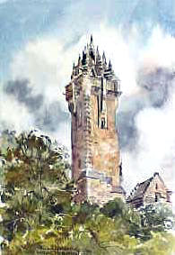 Wallace Monument Watercolour