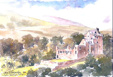 Castle Campbell, Dollar Watercolour