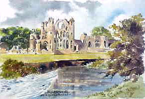 Elgin Cathedral Watercolour