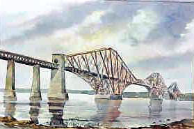 Forth Bridge Watercolour