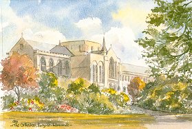 Bury St Edmunds, Abbey Suffolk Watercolour