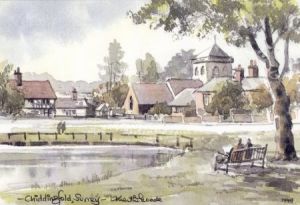 Chiddingfold Surrey Watercolour