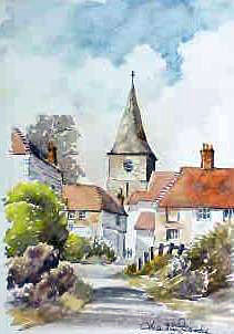 Old Heathfield Sussex Watercolour