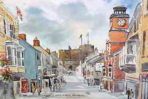 Pembroke High St Watercolour