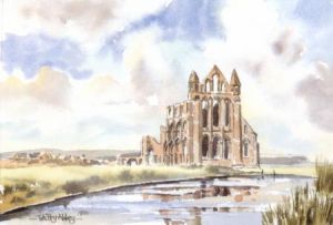Whitby Abbey Yorkshire Watercolour