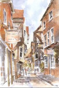 York, The Shambles Yorkshire Watercolour