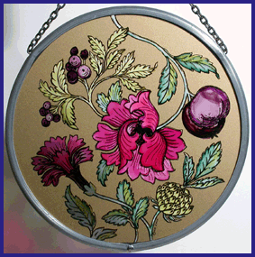 William Morris, Decorative Flower and Fruit Motif Roundel