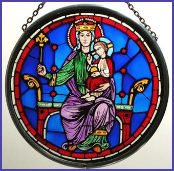 Notre Dame Cathedral, Madonna From The West Rose Window Roundel
