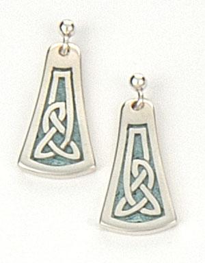 Celtic Enamelled Earrings