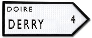 Derry County Road Sign