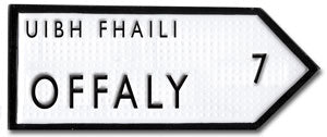 Offaly County Road Sign