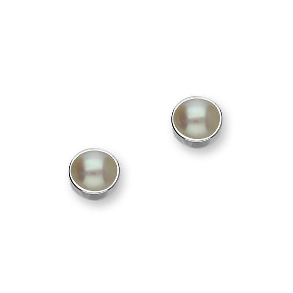 June Birthstone Silver Earrings SE370 Pearl