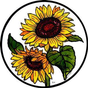 Sunflowers Roundel