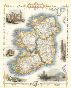 1830 Map Of Ireland Poster Size