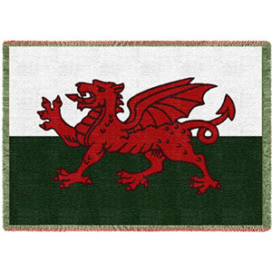 Welsh Dragon Throw Blanket