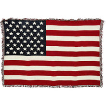 Load image into Gallery viewer, American Flag Throw Blanket
