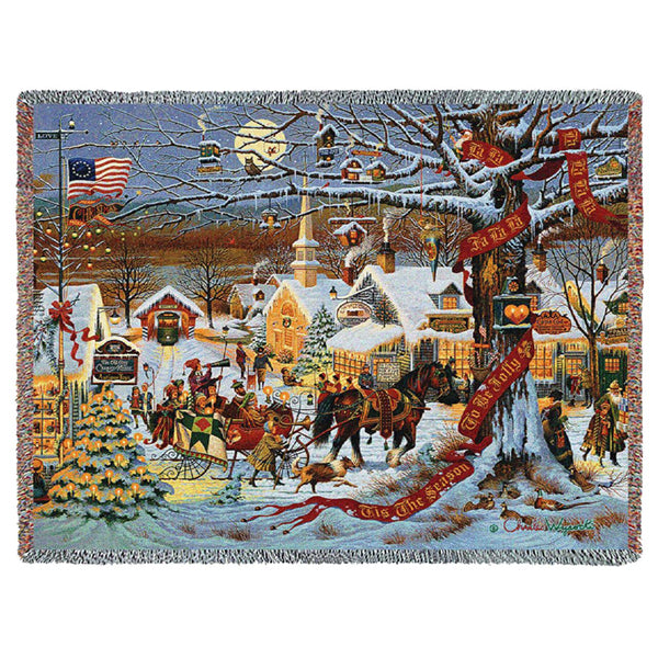 Christmas Village Throw Blanket