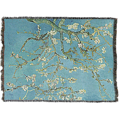 Van Gogh's Almond Blossoms Throw Blanket