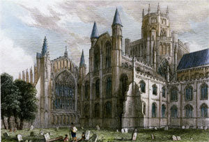Ely Cathedral Engraving