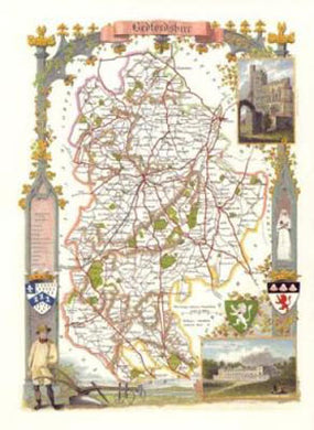 Bedfordshire Map Poster