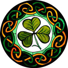 Load image into Gallery viewer, Celtic Shamrock Roundel

