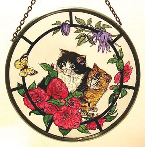 Kittens and Butterfly Roundel