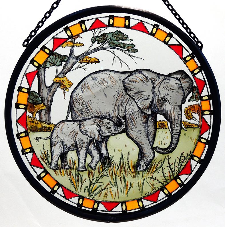 Elephants Roundel