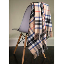 Load image into Gallery viewer, Thomson Camel Tartan Lambswool Blanket
