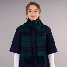 Load image into Gallery viewer, Marshall Modern Tartan Brushed Lambswool Scarf
