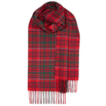 Load image into Gallery viewer, Grant Modern Tartan Brushed Lambswool Scarf

