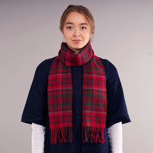Load image into Gallery viewer, Grant Modern Tartan Brushed Lambswool Scarf
