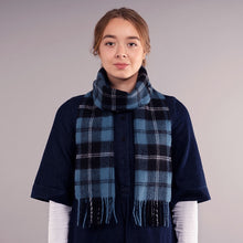 Load image into Gallery viewer, Ramsay Blue Ancient Tartan Brushed Lambswool Scarf
