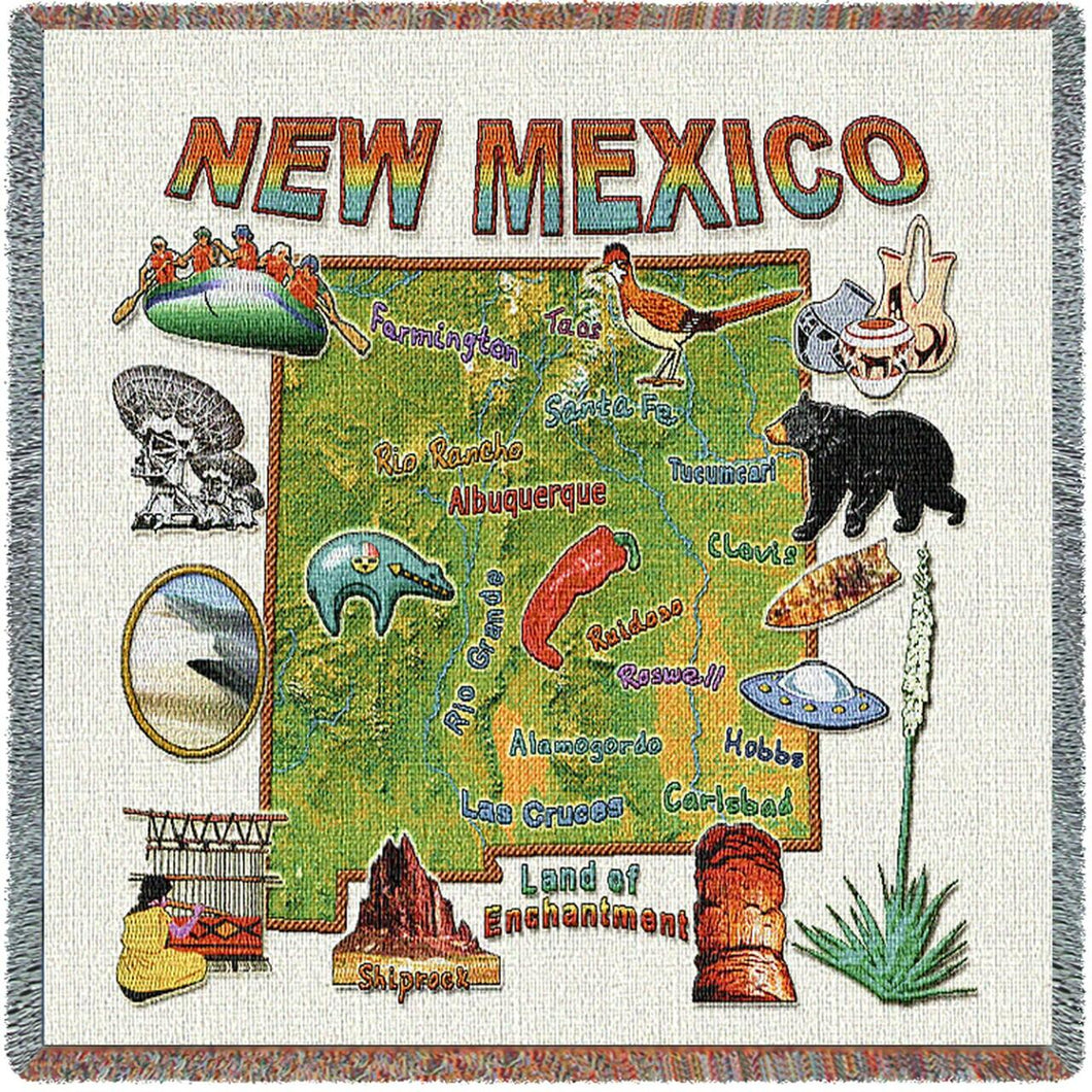 State of New Mexico Cotton Lap Square